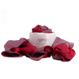 Esarfa pompei unisex din matase naturala cu dubla fata