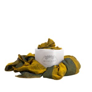 Esarfa siena unisex din matase naturala cu dubla fata