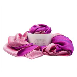 Esarfa capri unisex din matase naturala cu dubla fata
