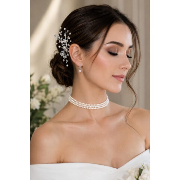 Colier charm din perle de cultura albe Colier charm din perle de cultura albe