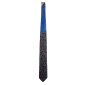 Cravată mătase cu nod în contrast-Print-Negru-Paisley-Multicolor-Nod-in-Contrast-Albastru-cu-Galben-1-N2736
