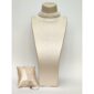Set charm cu trei siraguri de perle albe 1