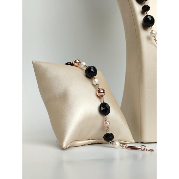 Set style din perle de cultura si agat negru Set style din perle de cultura si agat negru