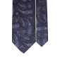 Cravata-de-Matase-Albastru-Navy-Efect-Iridiscent-Paisley-Albastru-Bej-1-AN5582