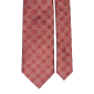 Cravată-de-mătase-roz-somon-fantezie-Bordeaux-maro-1-AN6198
