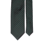 Cravată-de-mătase-verde-fantezie-roșu-alb-1- AN6241