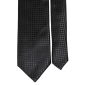Cravată-matase-pentru-ceremonie-în-negru-mătase-Pois-ton-pe-ton-1-CYAN5694