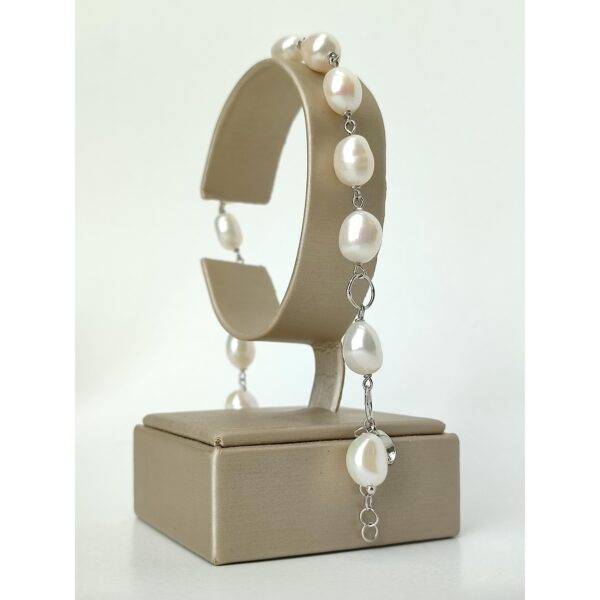 Bratara harmony din perle de cultura albe Bratara harmony din perle de cultura albe