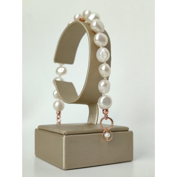 Bratara grace cu perle de cultura albe Bratara grace cu perle de cultura albe