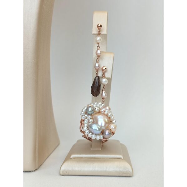 Set specialplus din perle de cultura si cuart fumuriu 5 Set specialplus din perle de cultura si cuart fumuriu 5