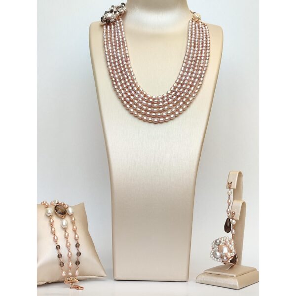 Set specialplus din perle de cultura si cuart fumuriu 7 Set specialplus din perle de cultura si cuart fumuriu 7