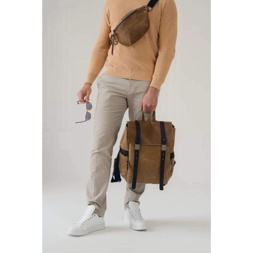 Boston Leather Backpack - Tabac 1