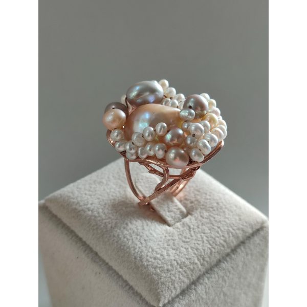 Inel specialplus din perla baroc si perle multicolore 5 Inel specialplus din perla baroc si perle multicolore 5