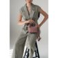 Maggie Leather Handbag - Blush 1