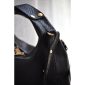Mitsi Leather Handbag - Black Textured 1