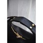 Mitsi Leather Handbag - Black Textured 2
