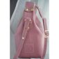 Mitsi Leather Handbag - Blush