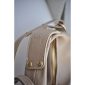 Mitsi Leather Handbag - Taupe 1