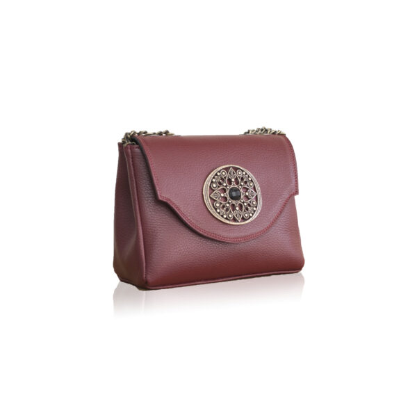 Poseta amelie cherry red din piele naturala 1 Poseta amelie cherry red din piele naturala 1