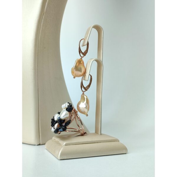 Set mystique din agat negru si perle de cultura unicat 7 Set mystique din agat negru si perle de cultura unicat 7