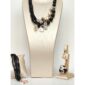 Set mystique din agat negru si perle de cultura unicat 5