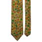 Cravatta-Vintage-in-Saia-di-Seta-Color-Senape-Fantasia-Multicolor-Pala-CV25