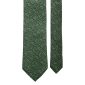 Cravatta-Vintage-in-Saia-di-Seta-Verde-a-Fiori-Tono-su-Tono-Pala-CV997
