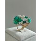 Inel deluxe din agat verde smarald si perla baroc 1