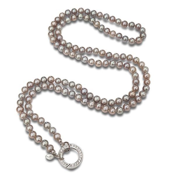 Colier purity din perle de cultura gri Colier purity din perle de cultura gri