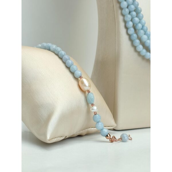 Set armonia din acvamarin si perle 2 Set armonia din acvamarin si perle 2