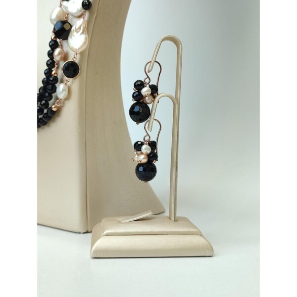 Set armonia din agat negru si perle 1 Set armonia din agat negru si perle 1