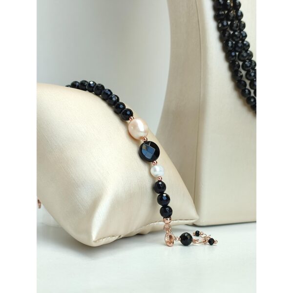 Set armonia din agat negru si perle 2 Set armonia din agat negru si perle 2