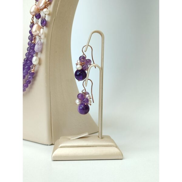 Set armonia din ametist si perle 1 Set armonia din ametist si perle 1