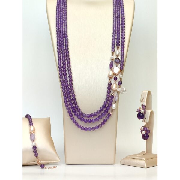 Set armonia din ametist si perle 3 Set armonia din ametist si perle 3