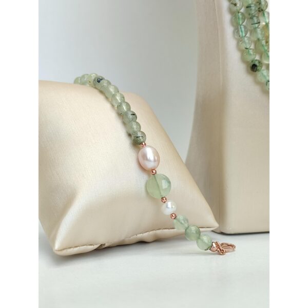 Set armonia din cuart rutilat si perle 2 Set armonia din cuart rutilat si perle 2