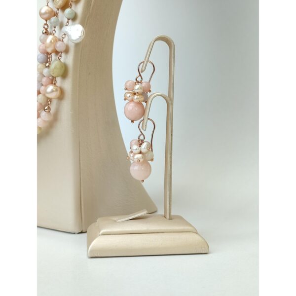 Set armonia din morganit si perle 1 Set armonia din morganit si perle 1