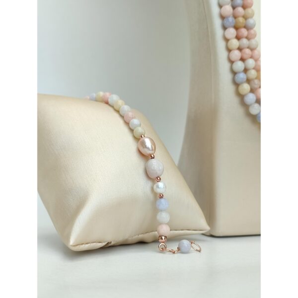 Set armonia din morganit si perle 2 Set armonia din morganit si perle 2