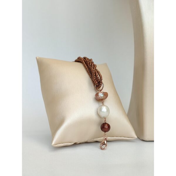 Set infinity din hematit natural si perle 1 Set infinity din hematit natural si perle 1