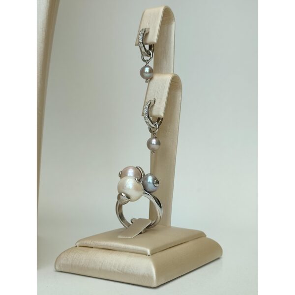 Set purity din perle de cultura gri 2 Set purity din perle de cultura gri 2