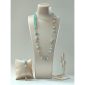 Set sensation din cuart amazonit acvamarin si perle 1