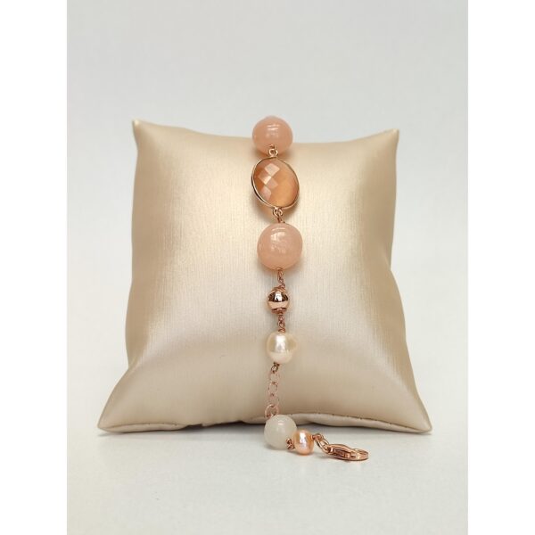 Bratara crown din cuart aventurin si perle 1 Bratara crown din cuart aventurin si perle 1