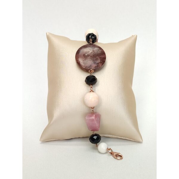 Bratara essence din jasper rodonit si scoica 1 Bratara essence din jasper rodonit si scoica 1