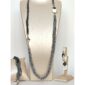 Set pearl drop din hematit natural 3