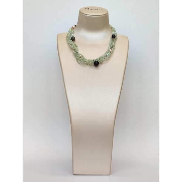 Set allure din cuart obsidian diaspor si perle 4 Set allure din cuart obsidian diaspor si perle 4