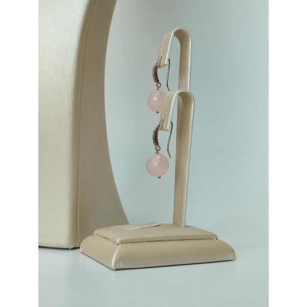 Set allure din cuart roz opal si perle 6 Set allure din cuart roz opal si perle 6