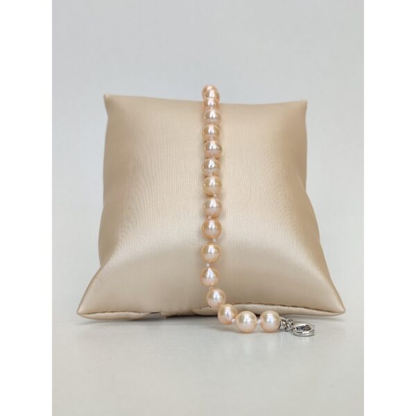 Bratara sublime din perle de cultura roz 1 Bratara sublime din perle de cultura roz 1