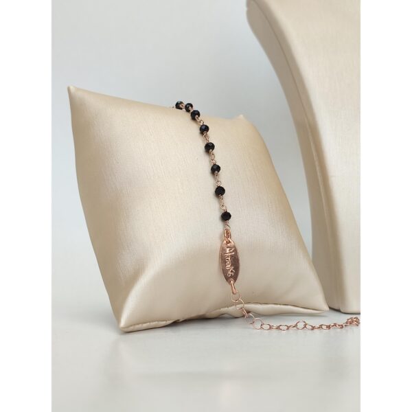 Bratara anthony rose rozariu cu spinel negru 2 Bratara anthony rose rozariu cu spinel negru 2