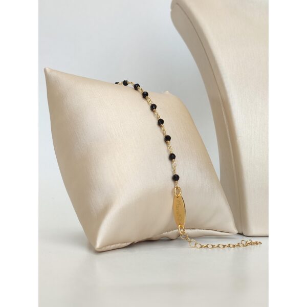 Bratara anthony rozariu cu spinel negru 2 Bratara anthony rozariu cu spinel negru 2