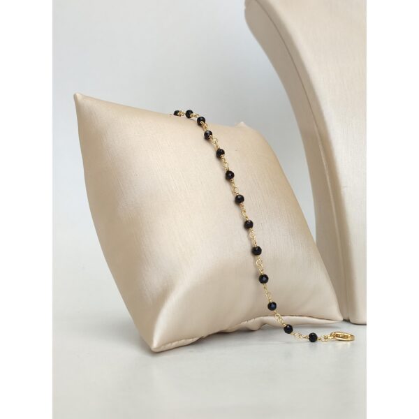 Bratara anthony rozariu cu spinel negru 3 Bratara anthony rozariu cu spinel negru 3