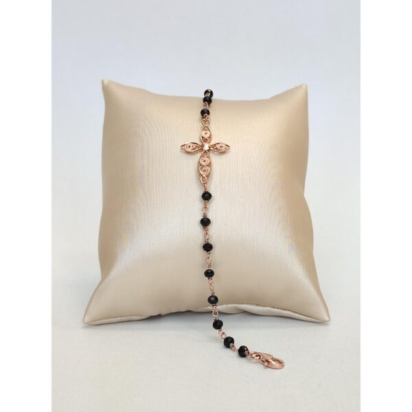 Bratara eden rozariu cu spinel negru 3 Bratara eden rozariu cu spinel negru 3